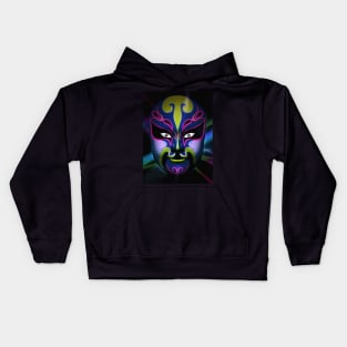 Chinese Opera Mask V4 Kids Hoodie